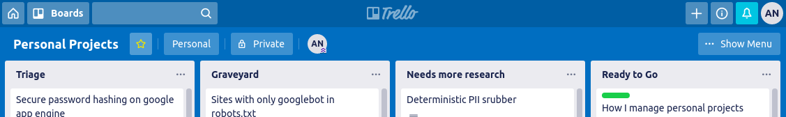 Trello board